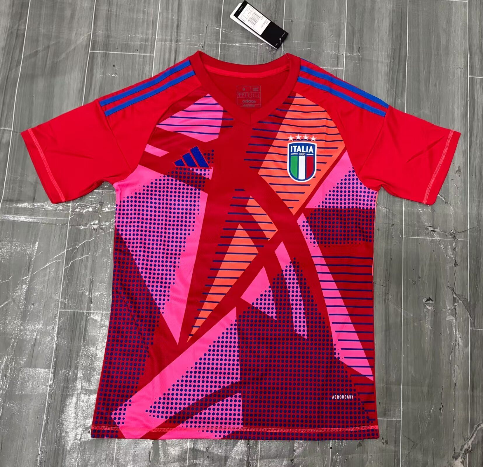 AAA Quality Italy 2024 GK Red Soccer Jersey